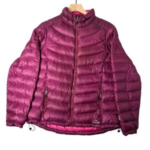 L.L. Bean Women's Quilted Puffer Jacket in Plum